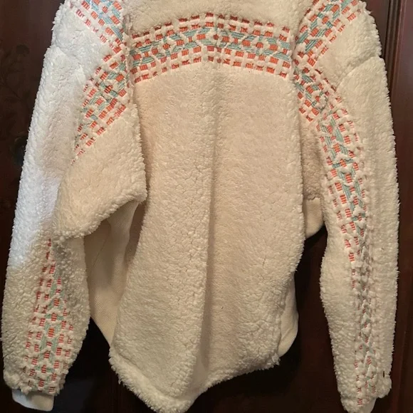 Free People Movement Snowy Peaks Embroidered Fleece Jacket - Picture 4 of 7